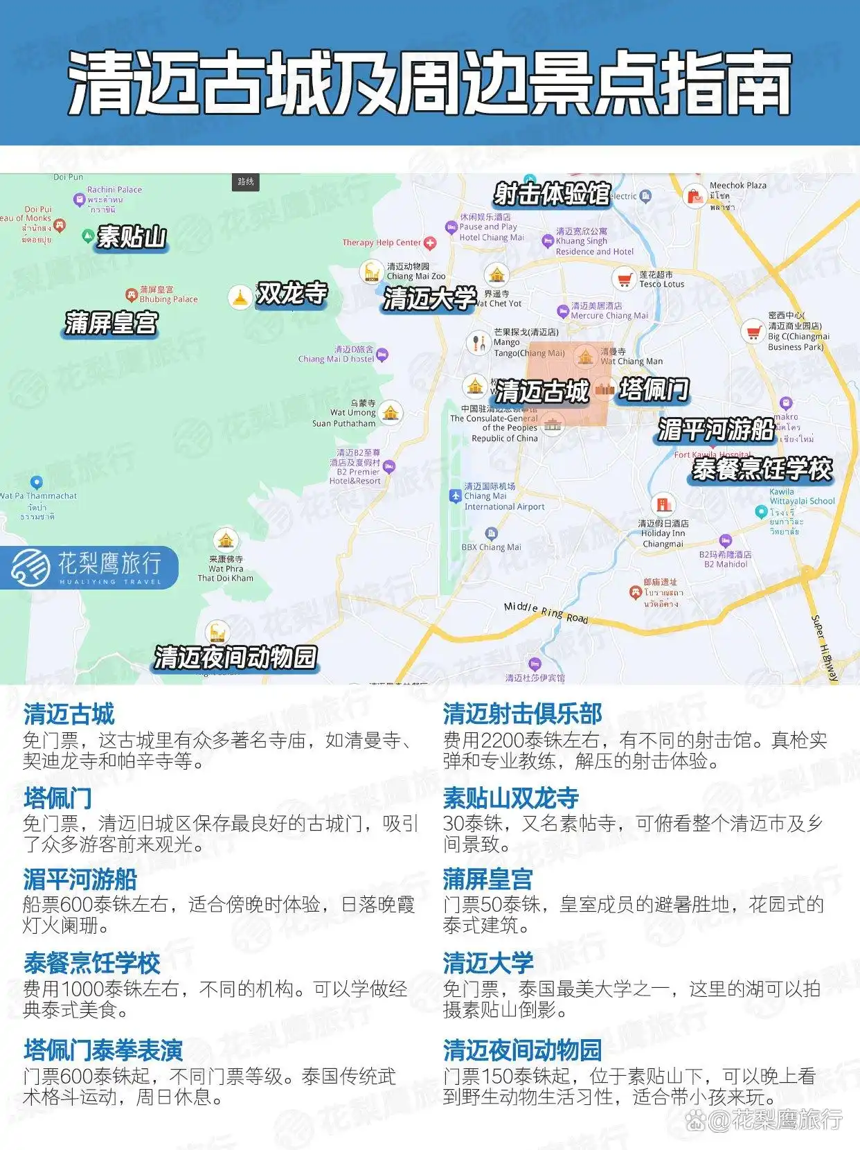 清迈蓝庙大象保护营一日游_清迈古城景点攻略_清迈旅游攻略