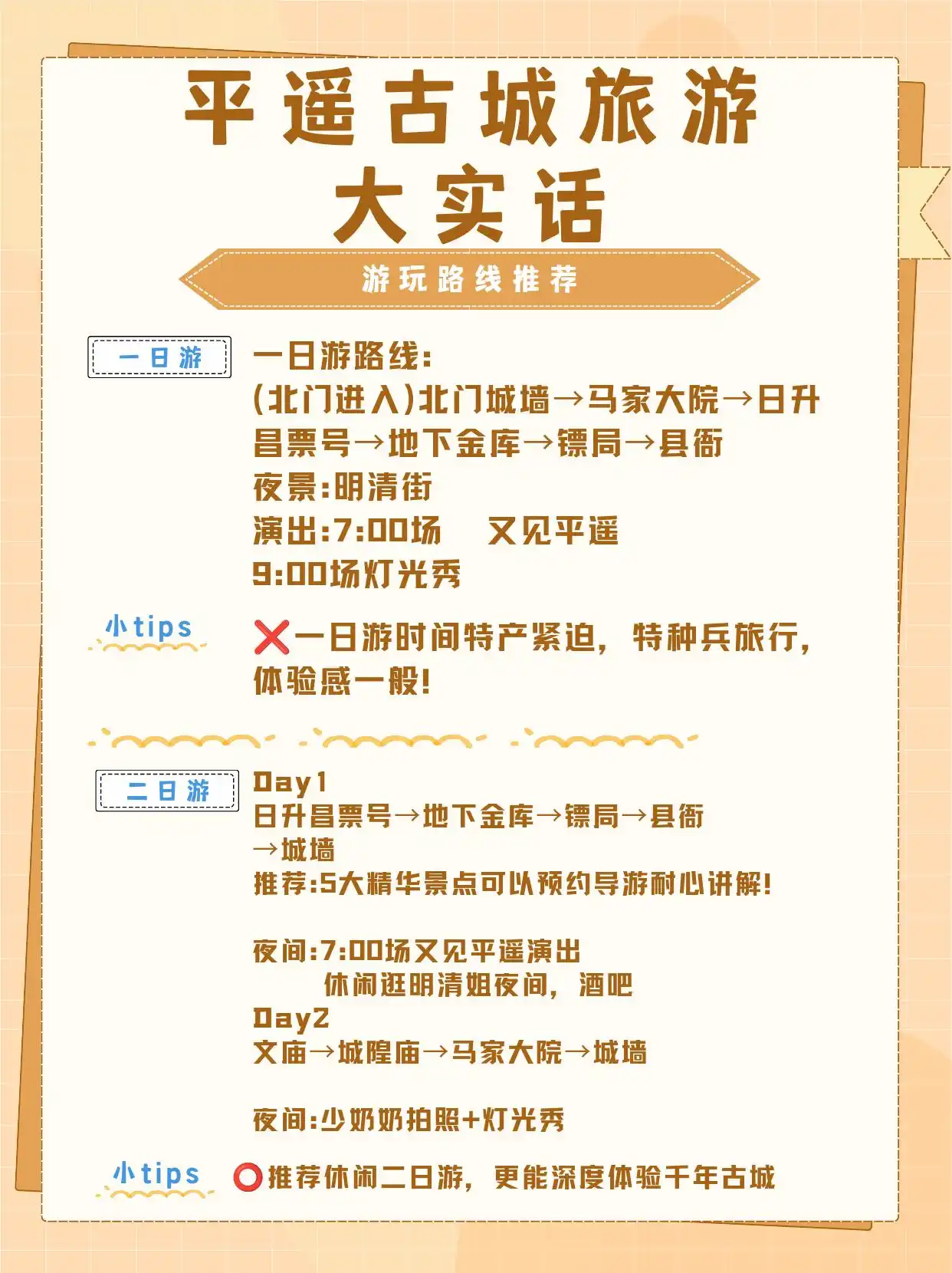 平遥古城旅游攻略_避坑指南_平遥古城旅游攻略一日