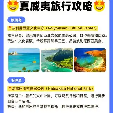 2024夏威夷旅游攻略_夏威夷六个主要岛屿旅游指南_夏威夷岛旅游攻略