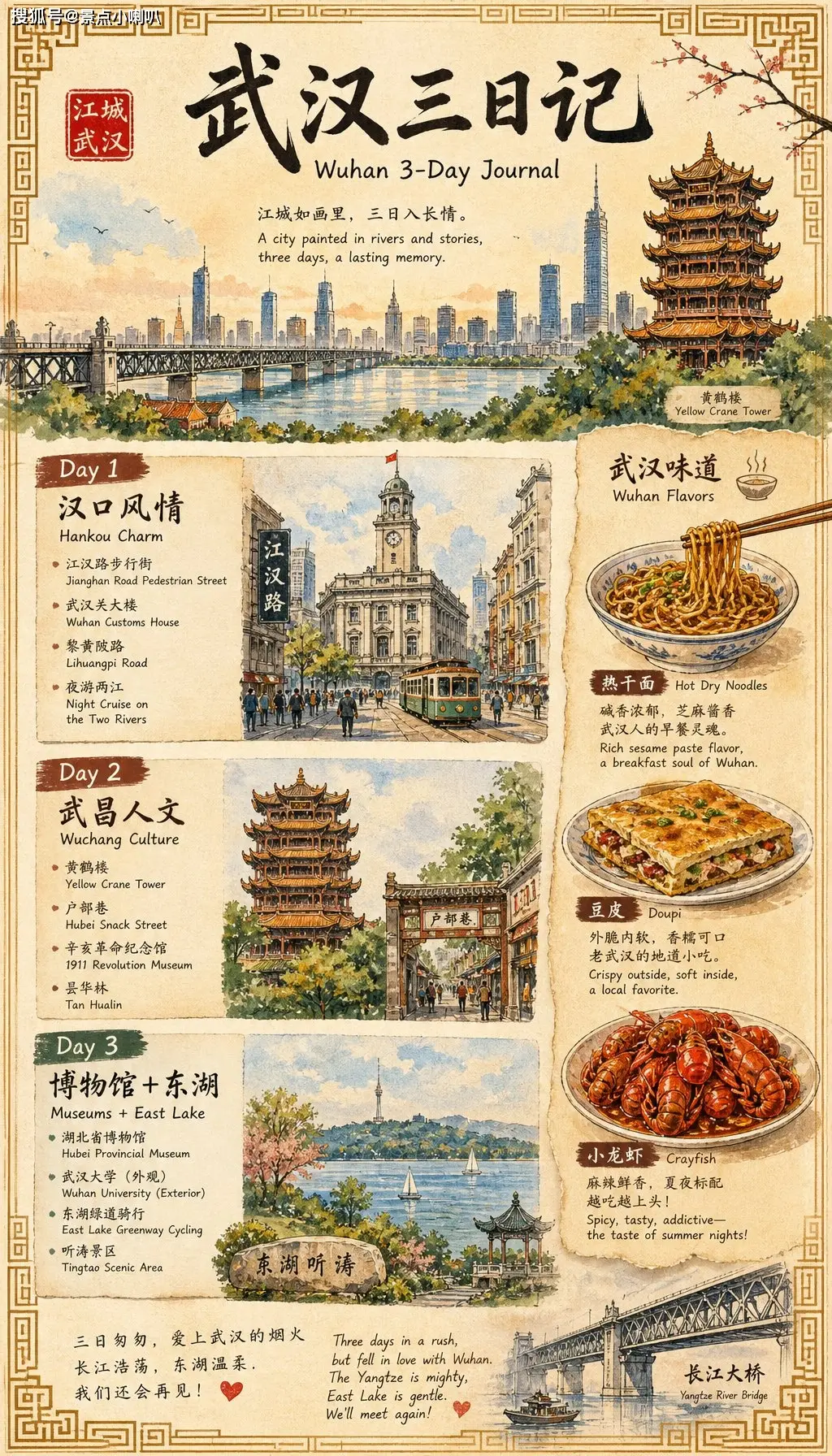 武汉汉口一日游路线_武汉旅游攻略三日游_武汉三天两夜旅游攻略